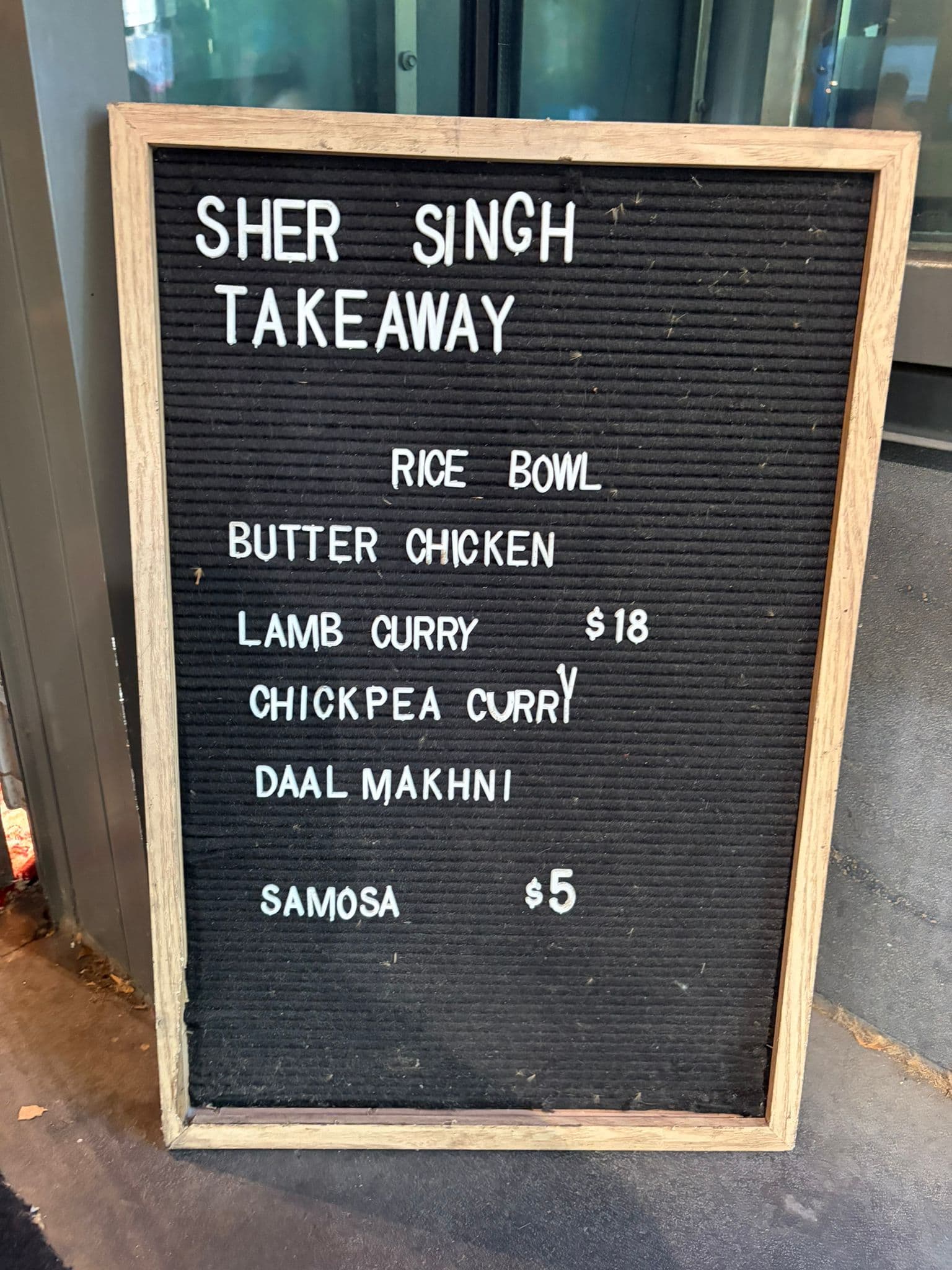 $18 Butter chicken